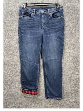 Duluth Trading Co Dark Blue Straight-Leg Jeans